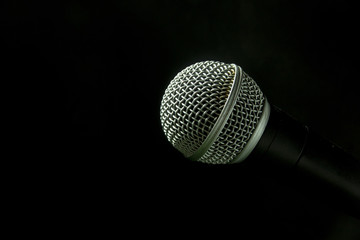 microphone on stand.