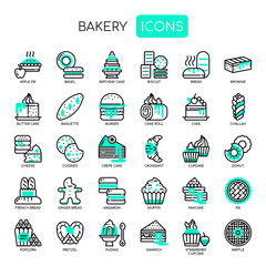 Bakery , Thin Line and Pixel Perfect Icons