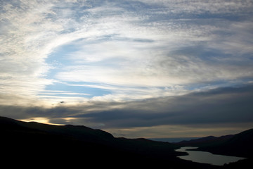 the sky before dawn in Norway