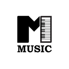 Music connecting the world logo logotype vector icon