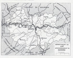 département du lot carte ancienne