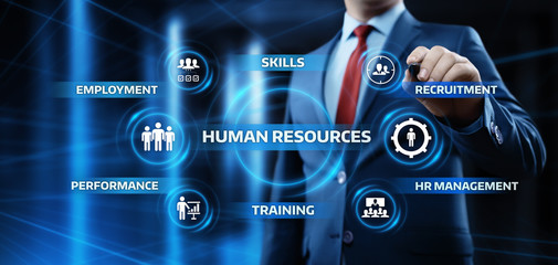 Human Resources HR management Recruitment Employment Headhunting Concept