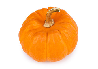 Fresh pumpkin isolated on white background