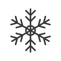Snow flake, Merry Christmas related icon set, filled outline design editable stroke