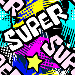 Super seamless hand drawn inspirational lettering.