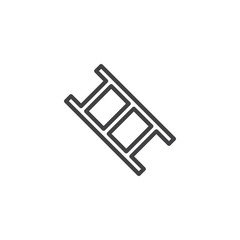 Step ladder outline icon. linear style sign for mobile concept and web design. Ladder simple line vector icon. Symbol, logo illustration. Pixel perfect vector graphics