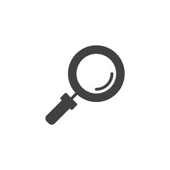 Magnifying glass vector icon. filled flat sign for mobile concept and web design. Search simple solid icon. Symbol, logo illustration. Pixel perfect vector graphics