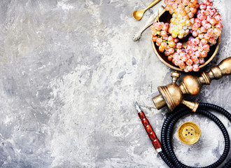 Hookah with aroma grapes