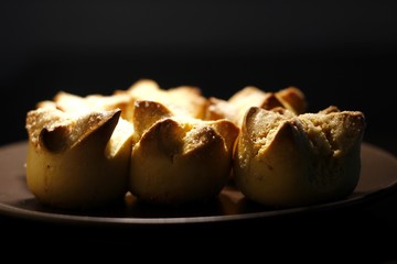 Freshly baked sweet bread known as Putok