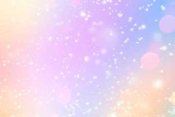 Glittering gradient background  with hologram effect and magic lights. Holographic  abstract...