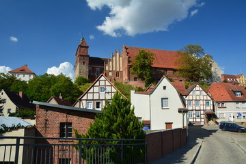Fototapeta na wymiar Blick zum Dom St. Marien in Havelberg