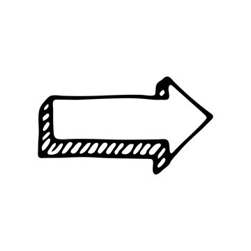 recommend clip art: Hand drawn arrow doodle icon. Hand drawn black sketch. Sign symbol. Decoration element. White background. Isolated. Flat design. Vector illustration