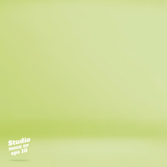 Vector Empty pastel green lime color studio room background ,Template mock up for display of product,Business backdrop.