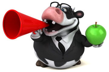 Fun cow - 3D Illustration