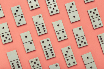 Closeup of domino game