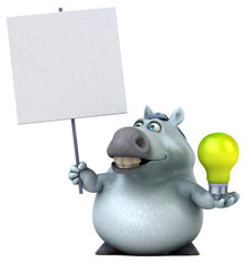 Fun horse - 3D Illustration