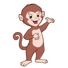 Fototapeta premium Cartoon Monkey