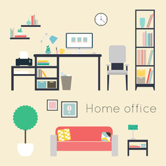 Home office. Furniture and Accessories.