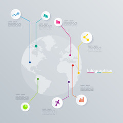 Abstract digital illustration Infographic.
