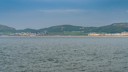 Fototapeta na wymiar Welsh coast with Llandduno and Craigside, Conwy, Wales, UK