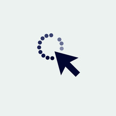 cursor icon, vector illustration. flat icon