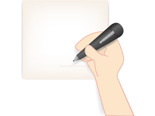 signature for agreement or writing