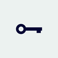key icon, vector illustration. flat icon