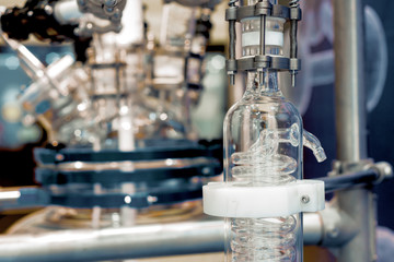 Chemical industrial equipment, glass tubes and containers.