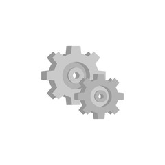 colored gears production icon. Element of production for mobile concept and web apps illustration. Colored icon for website design and development, app development