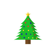 christmas tree icon. Element of colored Christmas holiday icon for mobile concept and web apps. Thin line christmas tree icon can be used for web and mobile