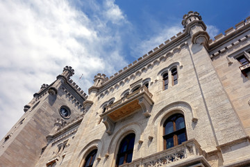 Fototapeta na wymiar Miramare in Trieste, Italy