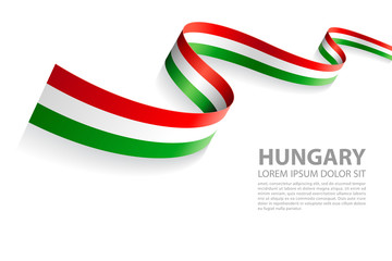 Vector Banner with Hungary Flag colors