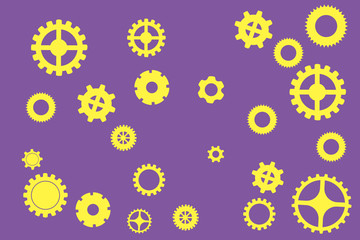 Gears mechanism concept.  Industrial technology background