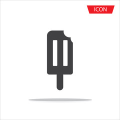 Ice cream icon vector isolated on white background.