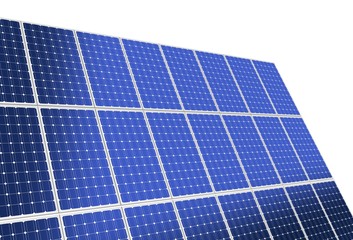 solar panel concept 3d illustration