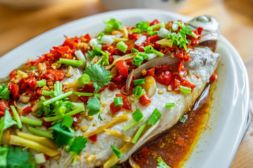 Delicious Chinese Cuisine - Steamed Wuchang Fish