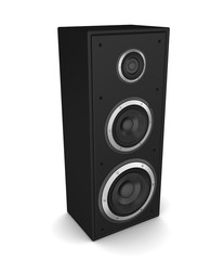 speaker concept 3d illustration