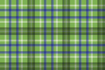 Green tartan check plaid seamless pixel pattern