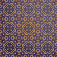 luxury ornamental background in gold color