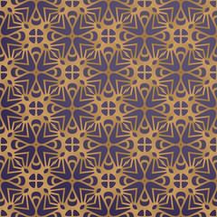 luxury ornamental background in gold color