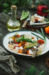 grilled vegetables mix on plate