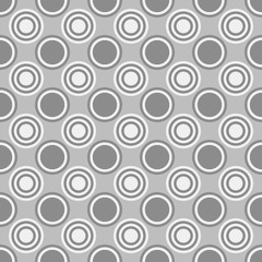 Fototapeta premium Abstract seamless circle pattern background design - colored vector illustration