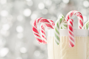 cup with Christmas candies