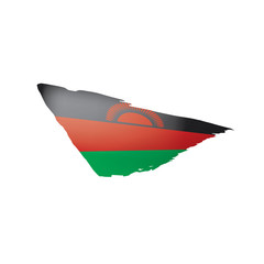 Malawi flag, vector illustration on a white background.