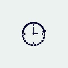 time icon, vector illustration. flat icon. timer icon