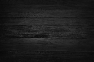 Black wooden wall background, texture of dark bark wood with old natural pattern for design art...