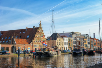 Fototapeta premium canal in leiden