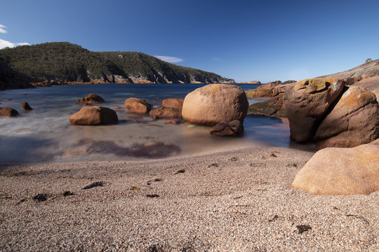 Sleepy Bay in Freycinet National Park, Tasmania.