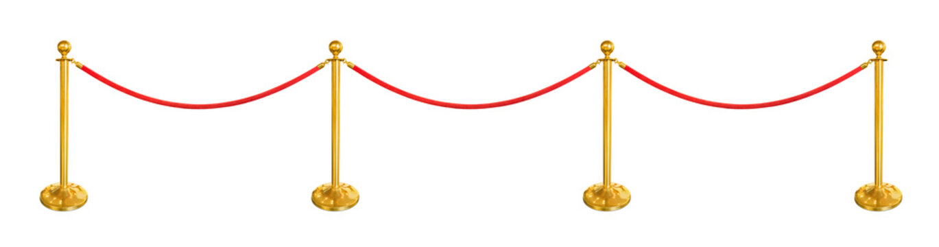 Red Velvet Rope Barrier