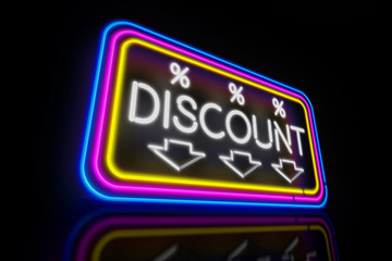 Fototapeta premium Discount neon